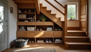 Toutes les astuces de rangement d'escalier pour gagner de la place
