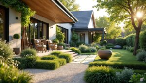 Comment aménager un parterre de jardin dans un extérieur moderne ?