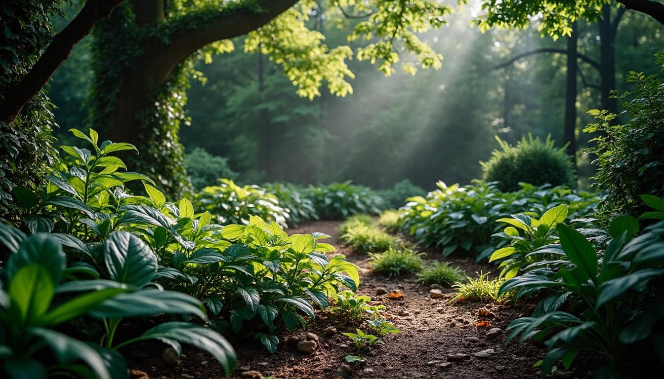 Le choix des plantes pour un parterre de jardin à l’ombre