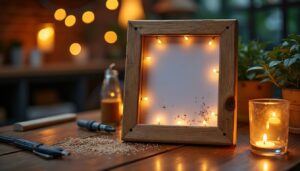 Réaliser un cadre personnalisé pour un tableau lumineux décoratif