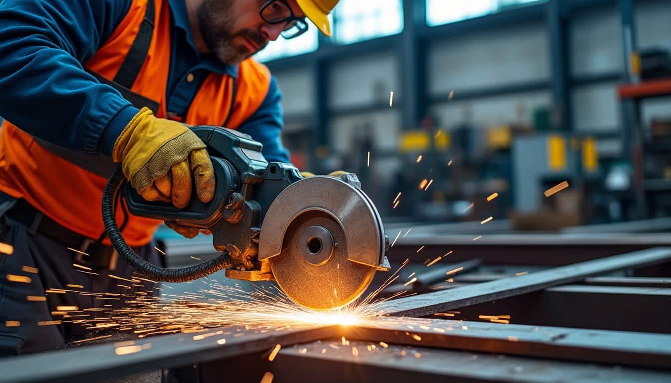 Illustration: Comprendre le fonctionnement et les spécificités d’une scie circulaire pour le métal