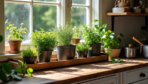 Tout savoir sur la plantation d’aromatiques en serre près d’une fenêtre de cuisine