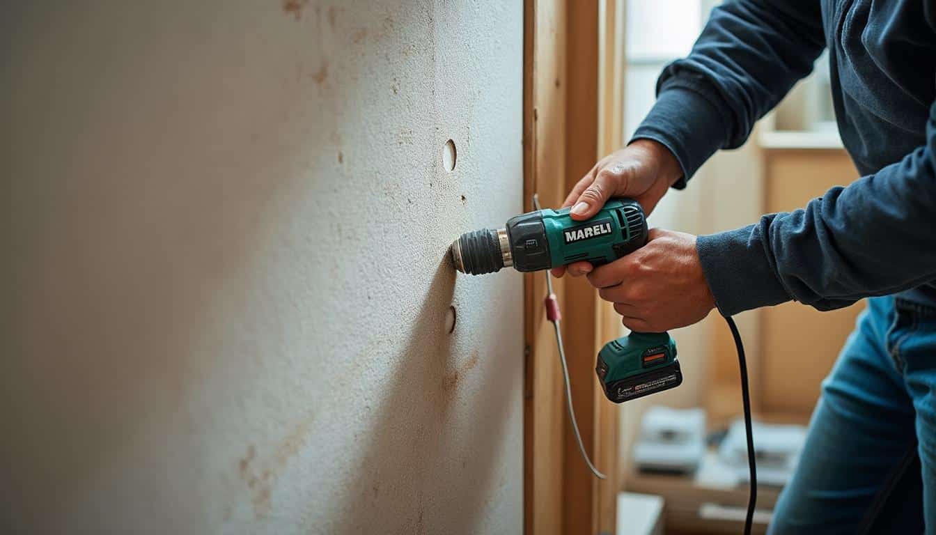 Comment fixer une cloison placo au mur avec une visseuse ?