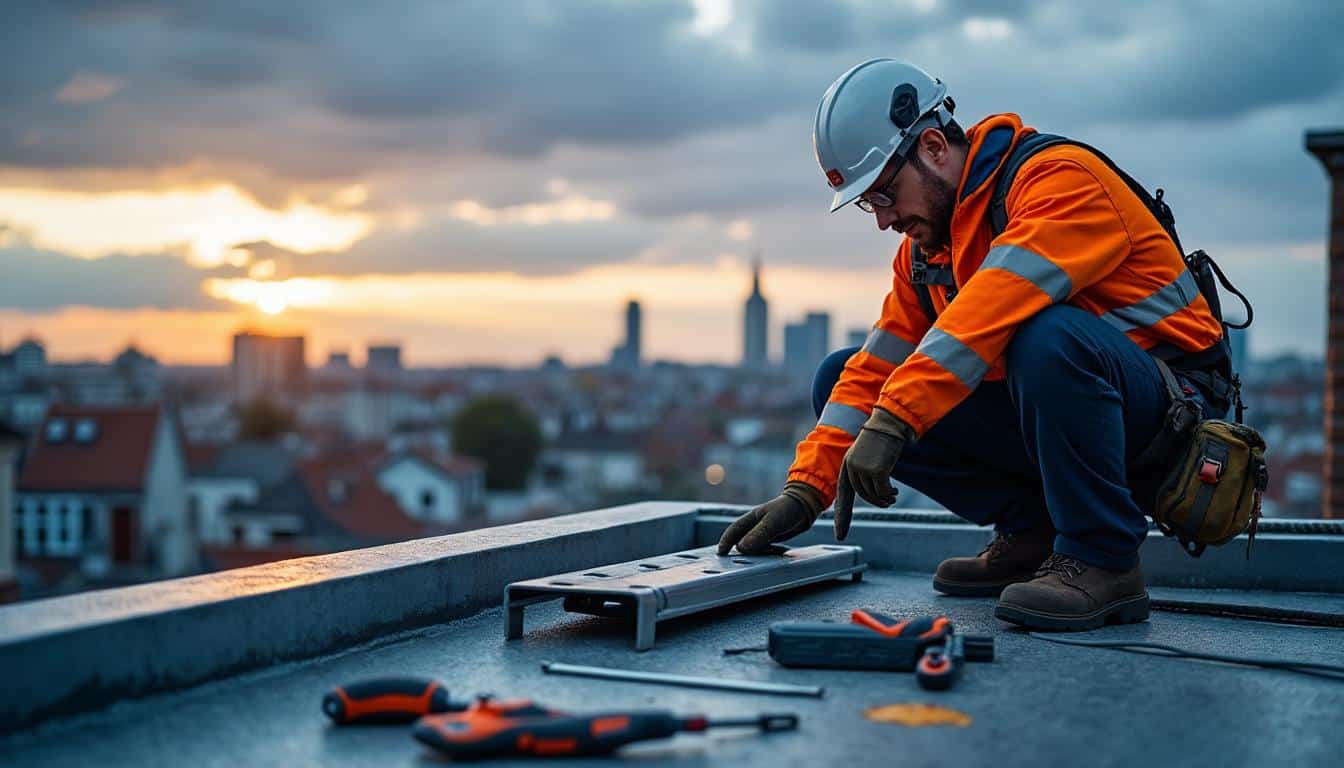 Illustration: Pourquoi l’installation d’un garde corps sur la toiture est indispensable pour votre sécurité