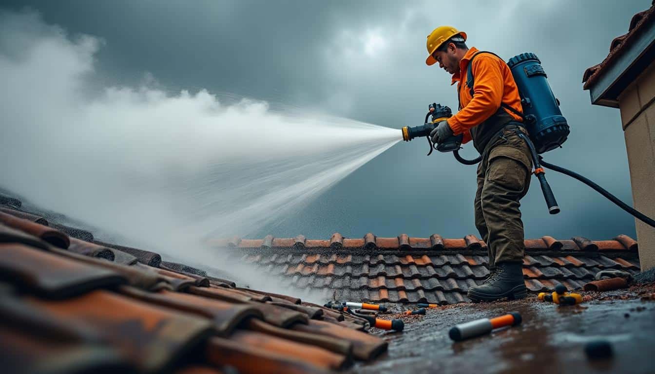 Pompe pour le démoussage de toiture : guide complet et conseils