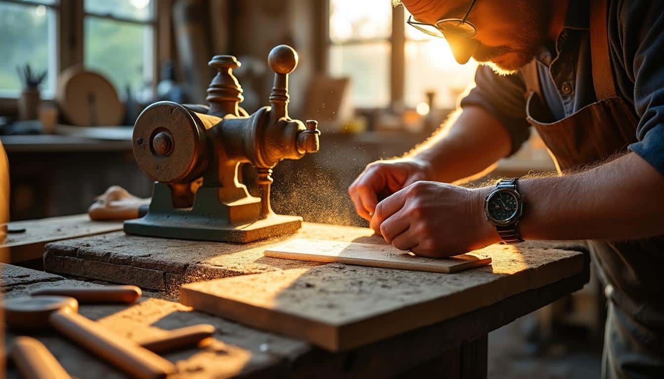 Illustration: Bien choisir, inspecter et entretenir sa scie à ruban bois d’occasion pour une utilisation durable