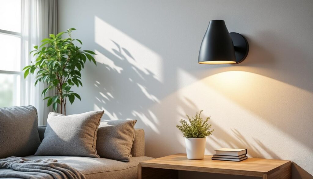 Applique noire design : éclairage élégant pour un intérieur moderne