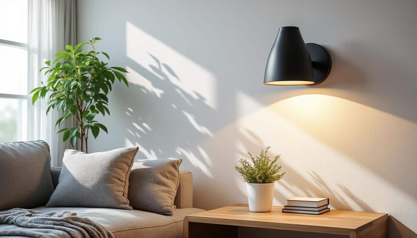 Applique noire design : éclairage élégant pour un intérieur moderne