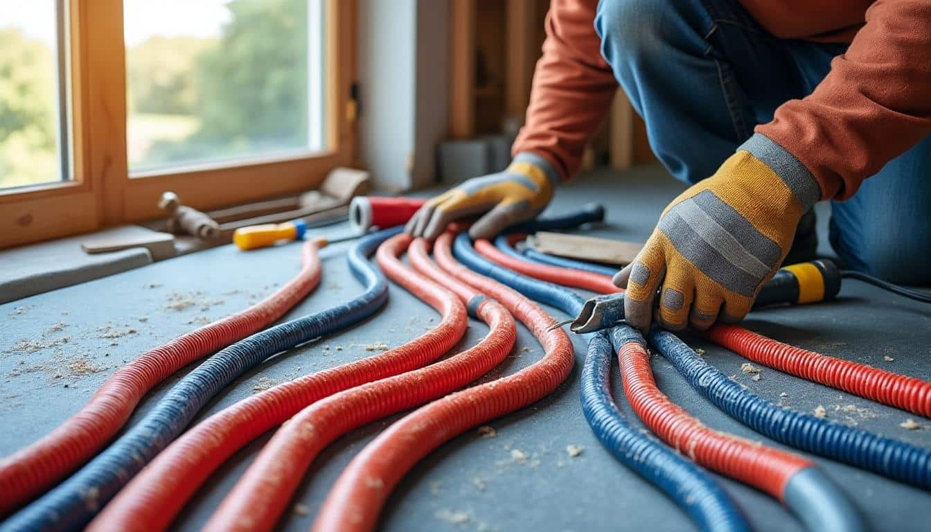 Illustration: Comprendre le fonctionnement du chauffage par plancher chauffant hydraulique