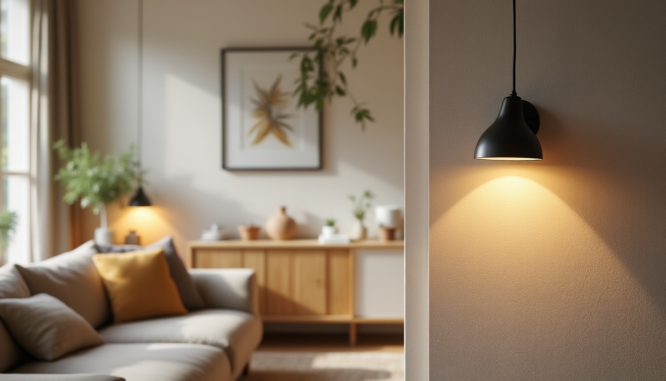 Applique murale d’angle : éclairage optimisé et design élégant