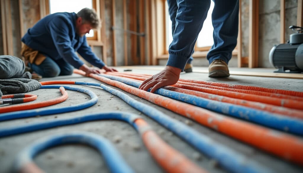 Schéma du plancher chauffant avec pompe à chaleur : guide complet