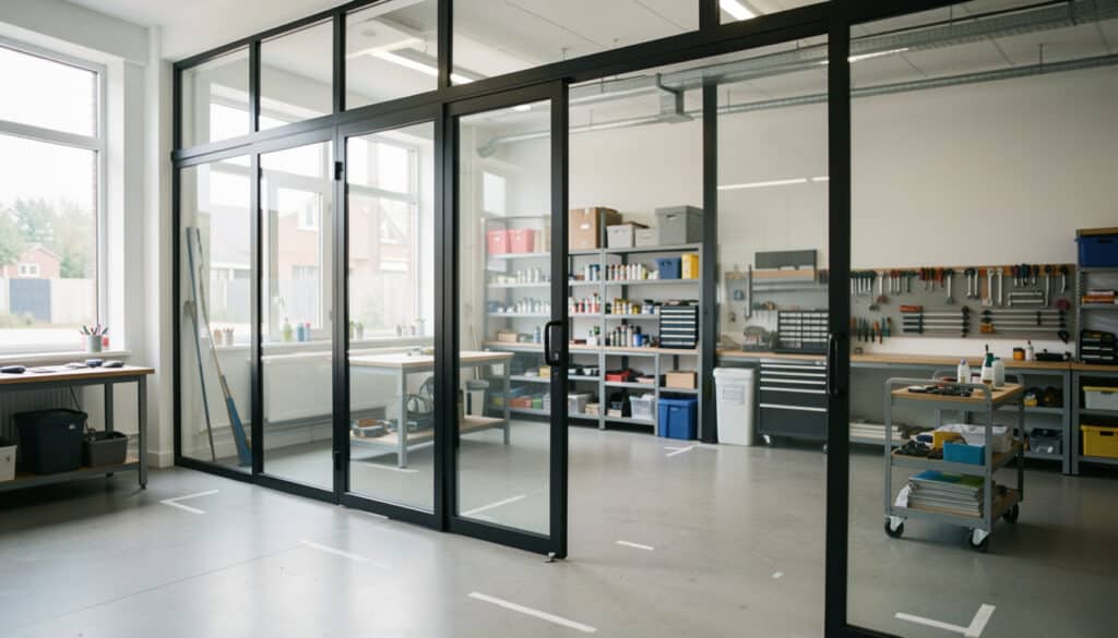 Cloison industrielle amovible pour organiser l’atelier