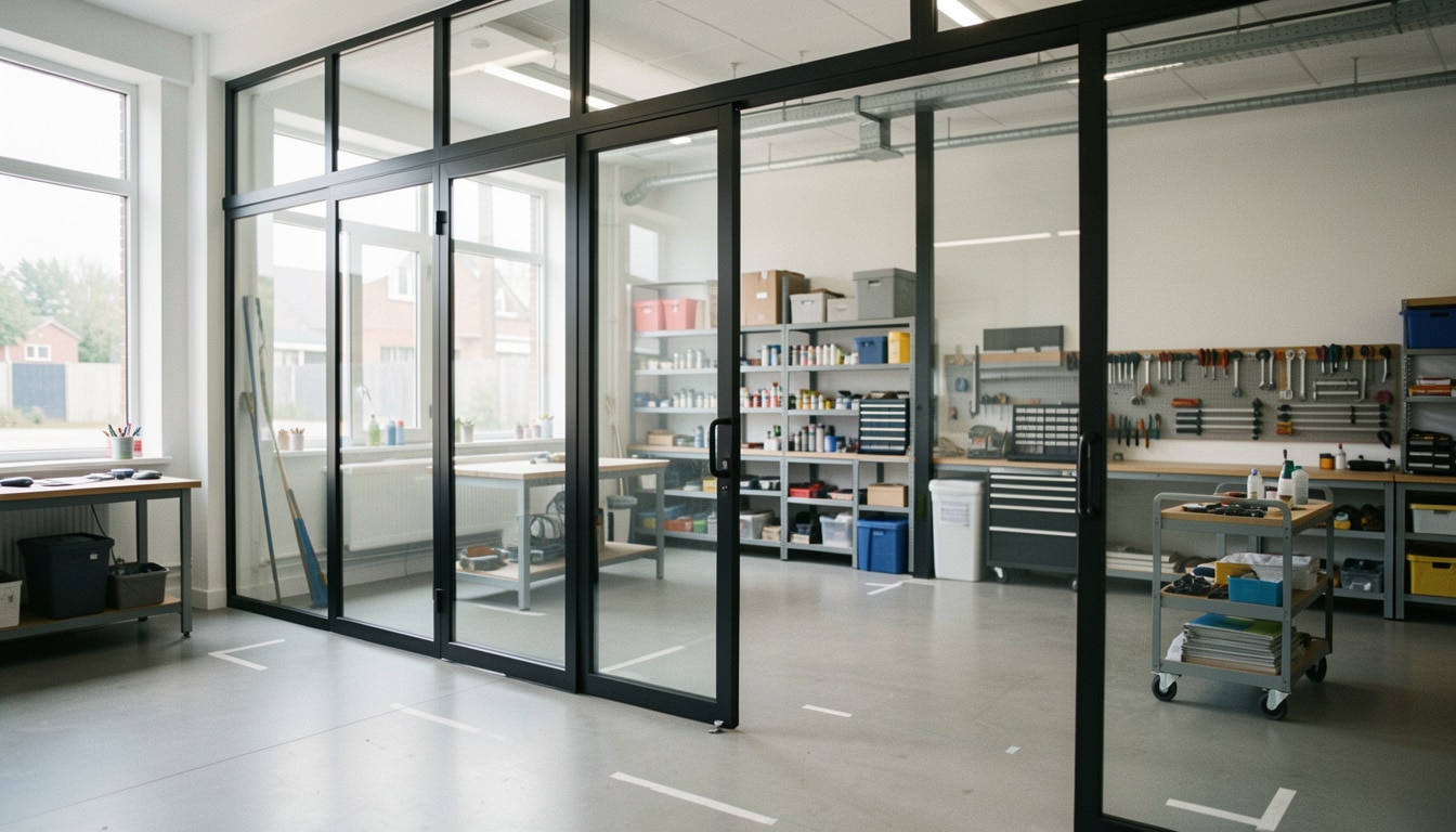 Cloison industrielle amovible pour organiser l’atelier