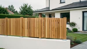 Clôture en bois sur muret : bien choisir et poser