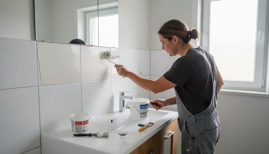 Peindre le carrelage de salle de bain sans se tromper