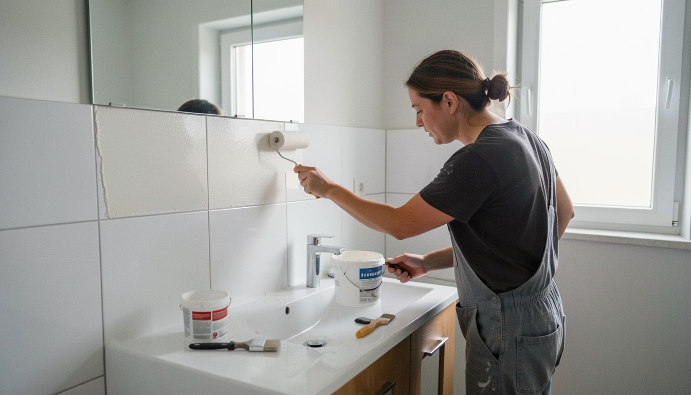 Peindre le carrelage de salle de bain sans se tromper