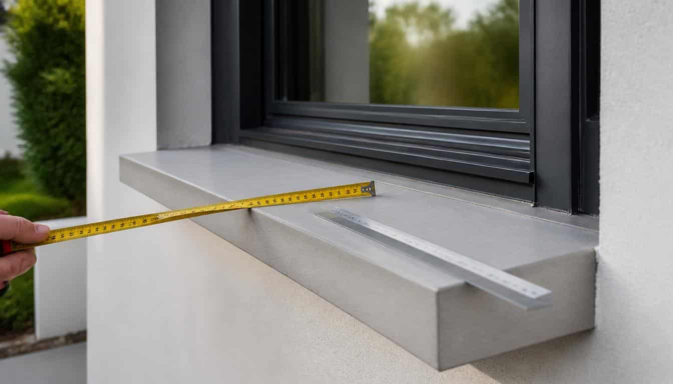 Appui de fenêtre en béton : choix, pose et mesures